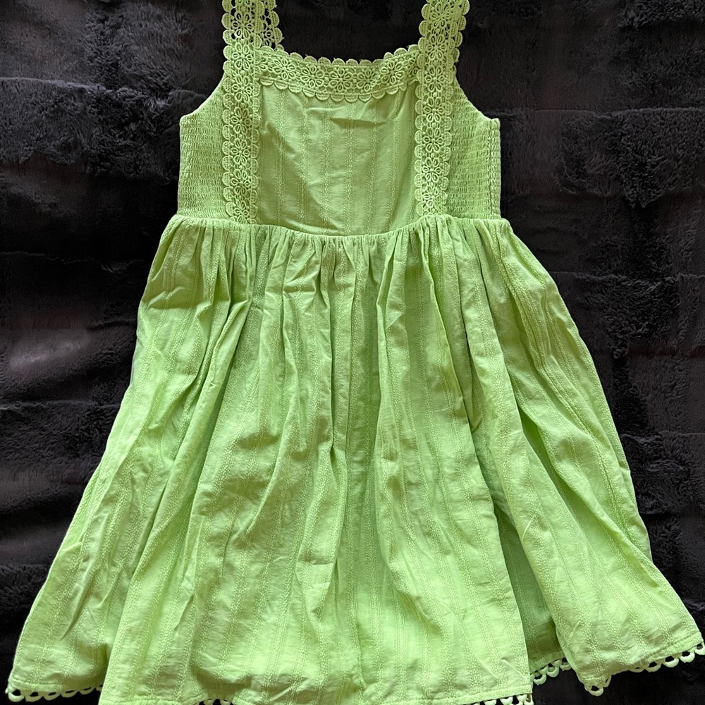 Charming Green Kids Dress